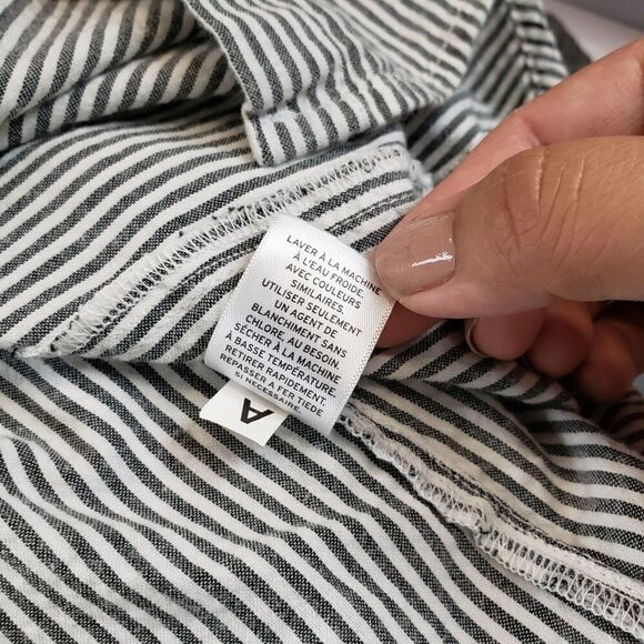 Nordstrom's BP striped blouse with epaulets - Picture 2 of 7